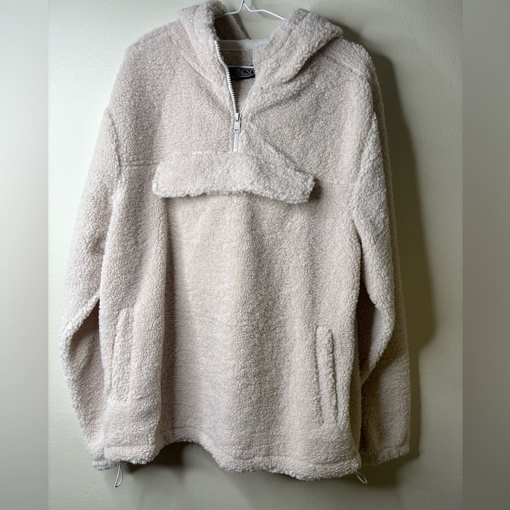 Sherpa Pill Over With Kangaroo Pouch Pocket